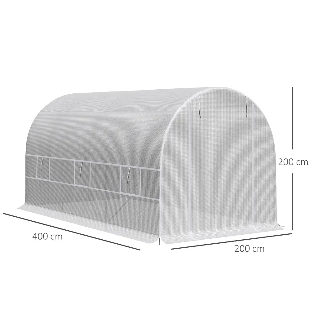 Serre de jardin tunnel 400 × 200 × 200 cm – photo complémentaire 3