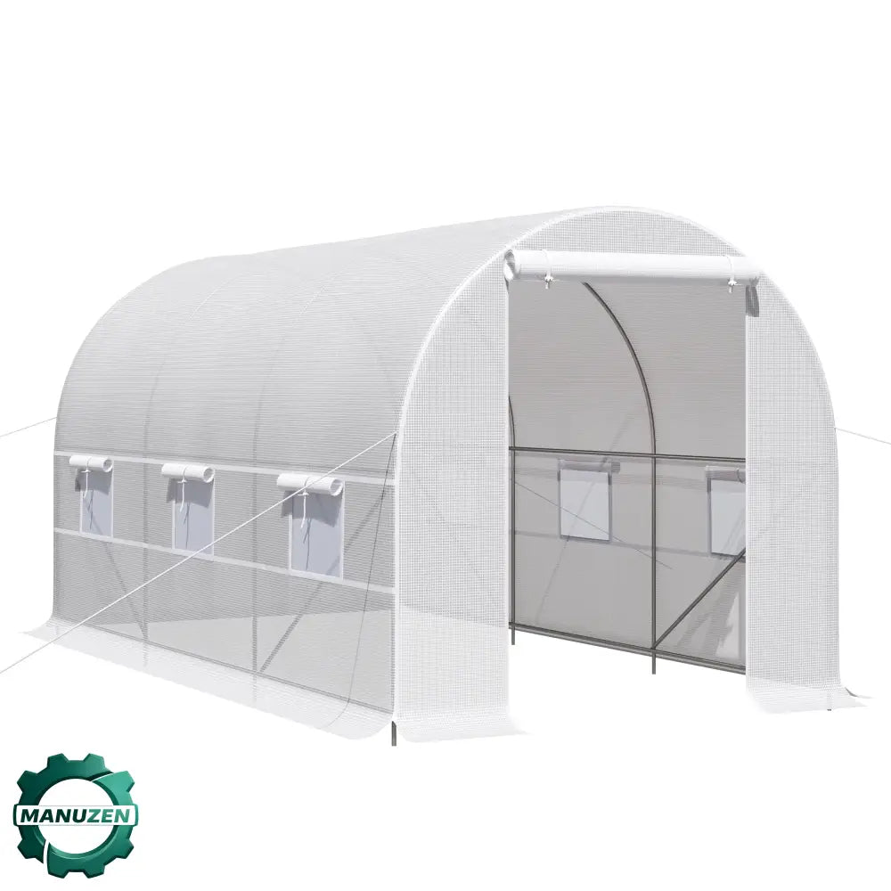 Serre tunnel de jardin 8 m² – vue principale du modèle 4 × 2 × 2 m