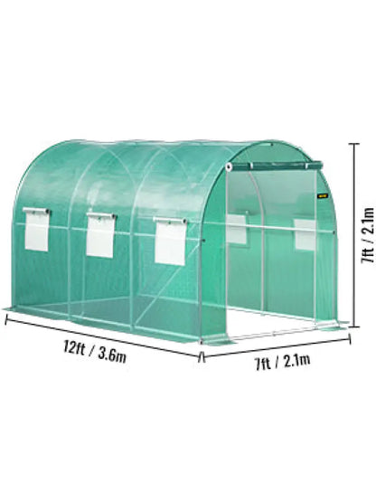 Serre Tunnel Etanche 15x7x7 à 20x10x7 Pieds 3.5x2.1x2.1 m (12x7x7 ft) Allemagne
