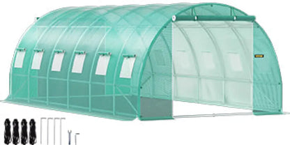 Serre Tunnel Etanche 15x7x7 à 20x10x7 Pieds