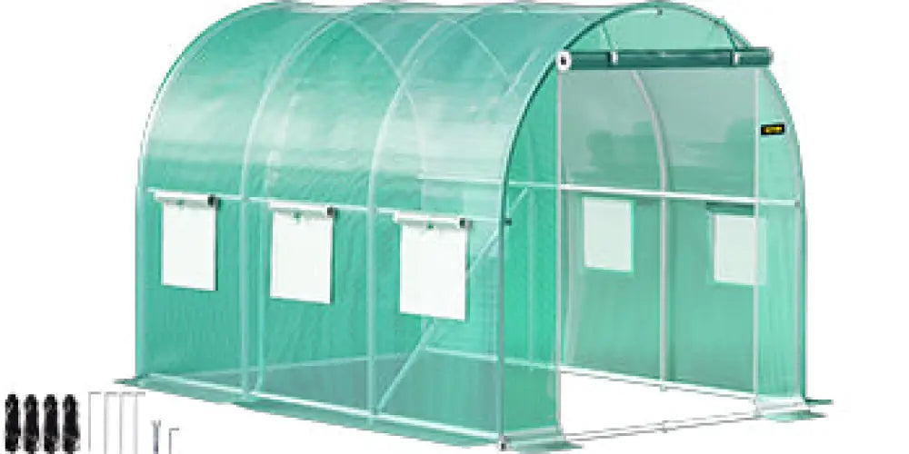 Serre Tunnel Etanche 15x7x7 à 20x10x7 Pieds