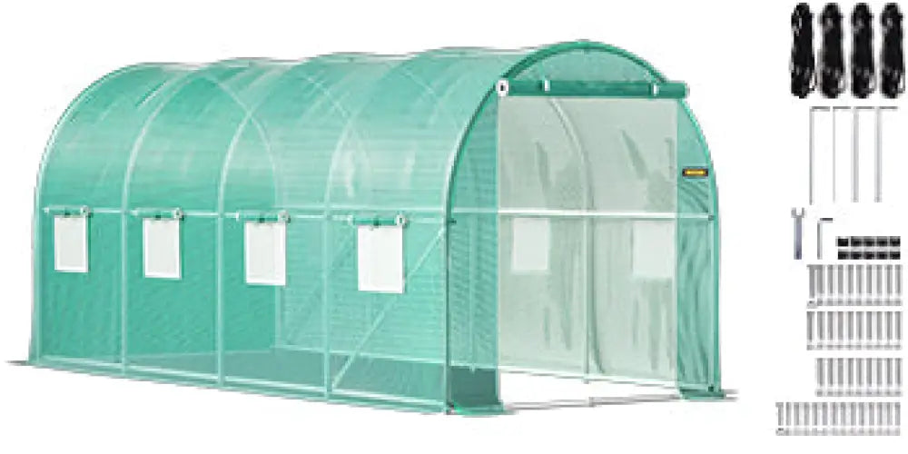 Serre Tunnel Etanche 15x7x7 à 20x10x7 Pieds