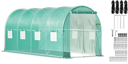 Serre Tunnel Etanche 15x7x7 à 20x10x7 Pieds