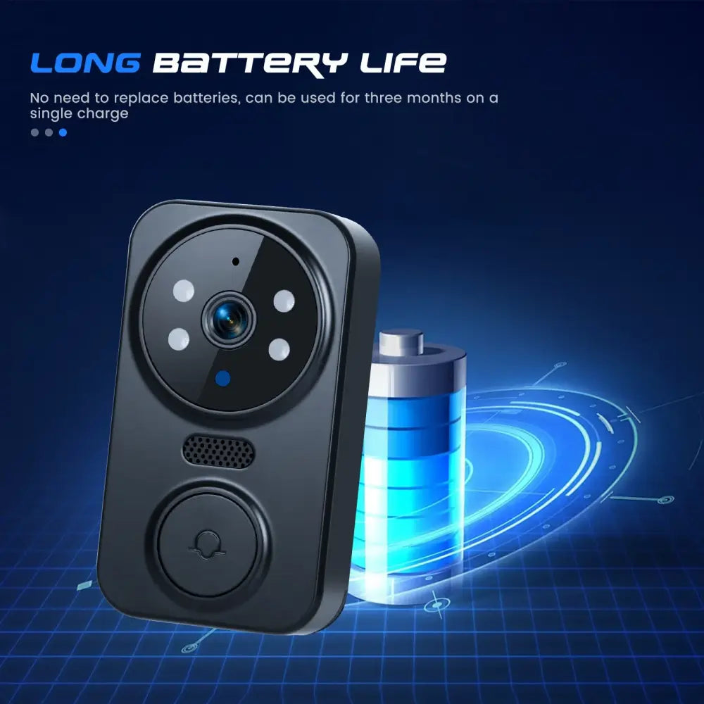 Sonnette vidéo sans fil avec écran IPS 4,3 pouces – photo produit 7