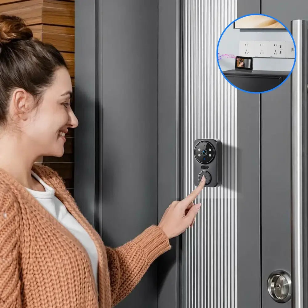 Sonnette vidéo sans fil avec écran IPS 4,3 pouces – photo produit 9