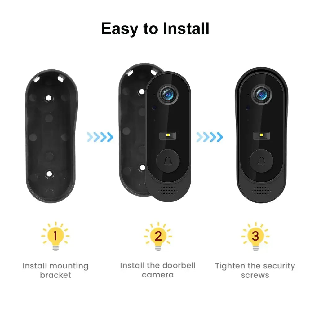 Sonnette vidéo Wi‑Fi IP64 avec vision nocturne – photo produit 7