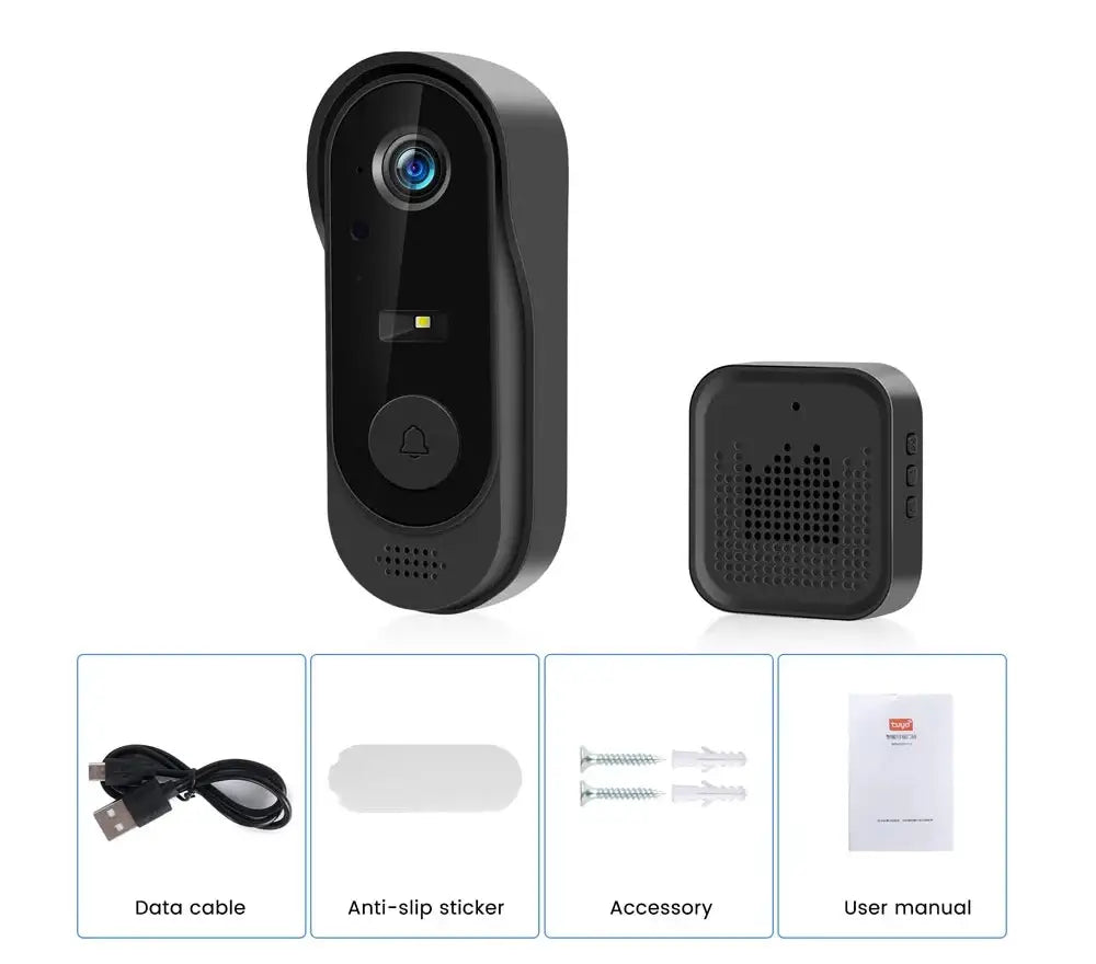 Sonnette vidéo Wi‑Fi IP64 avec vision nocturne – variante Sonnette seule