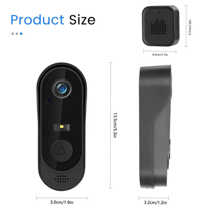 Sonnette vidéo Wi‑Fi IP64 avec vision nocturne – photo produit 8