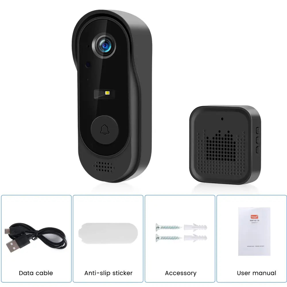 Sonnette vidéo Wi‑Fi IP64 avec vision nocturne – photo produit 2