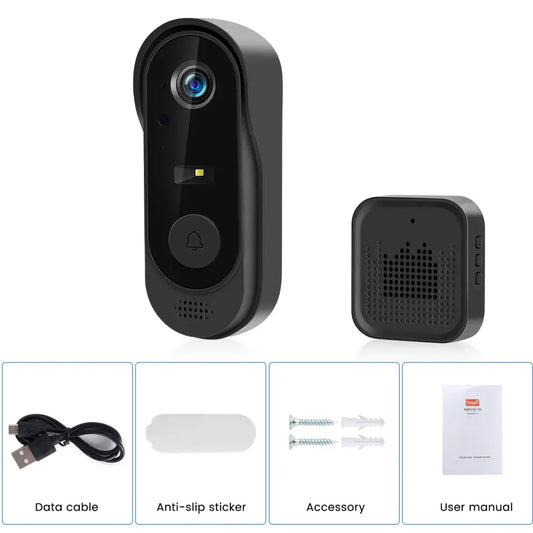 Sonnette vidéo Wi‑Fi IP64 avec vision nocturne – photo produit 2