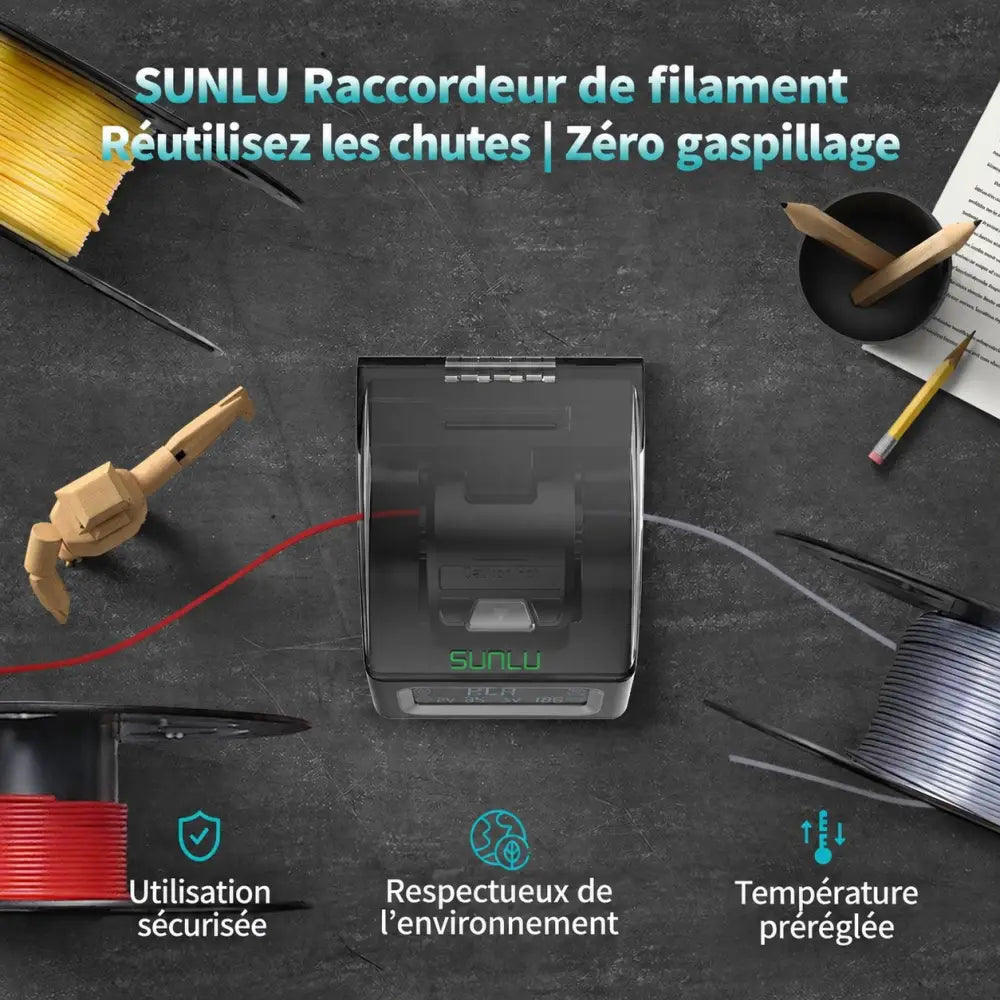 Raccordeur de filament SUNLU – texte en français