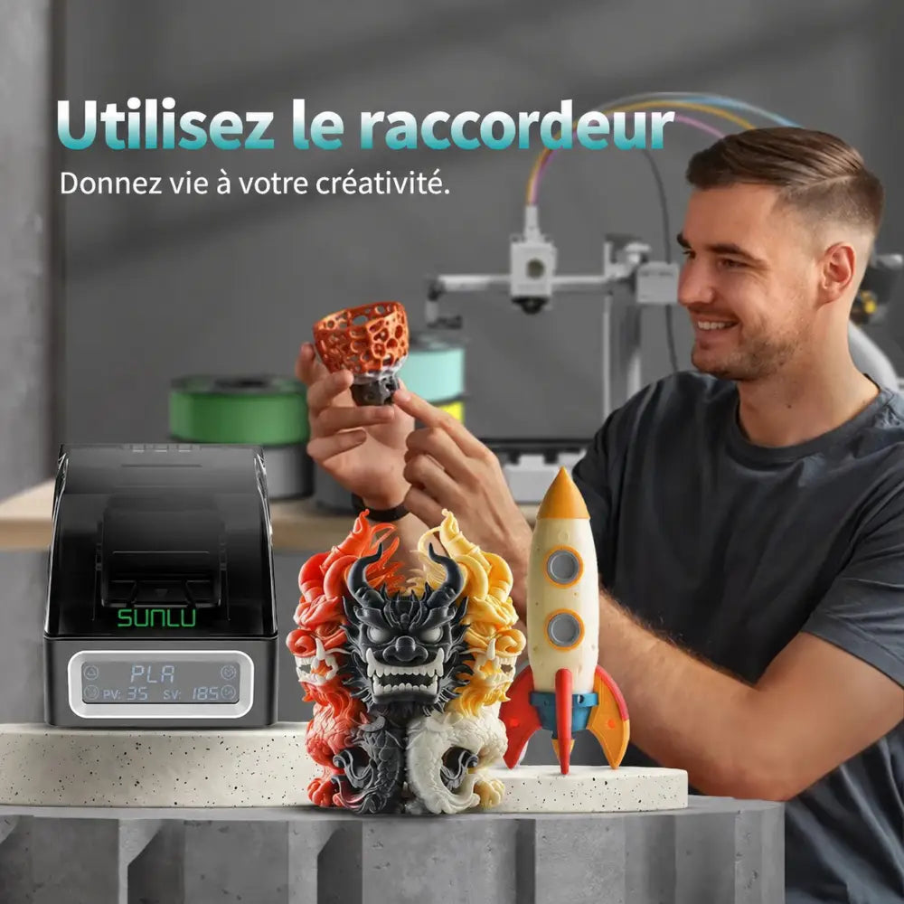 Raccordeur de filament SUNLU – texte en français