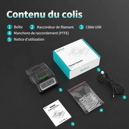 Raccordeur de filament SUNLU – texte en français