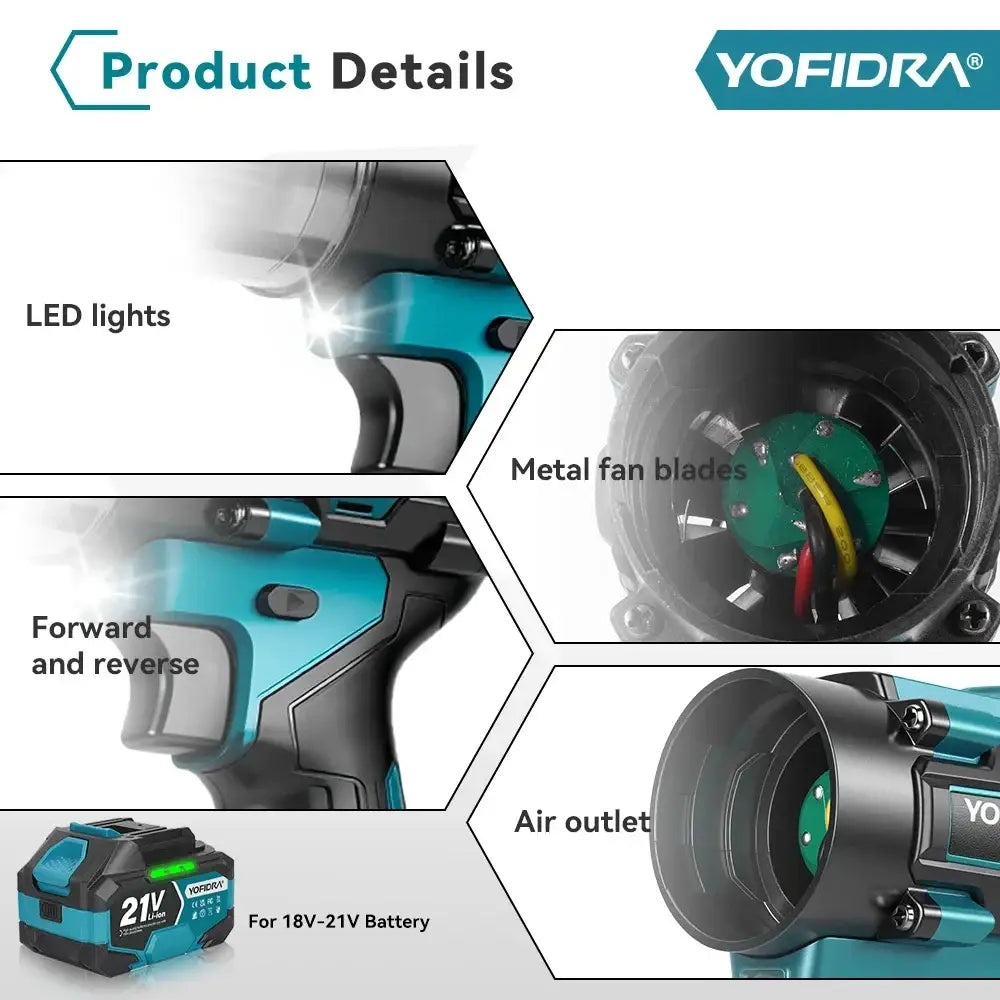 Souffleur aspirateur sans fil 18 V – moteur brushless - souffleur aspirateur sans fil 18V