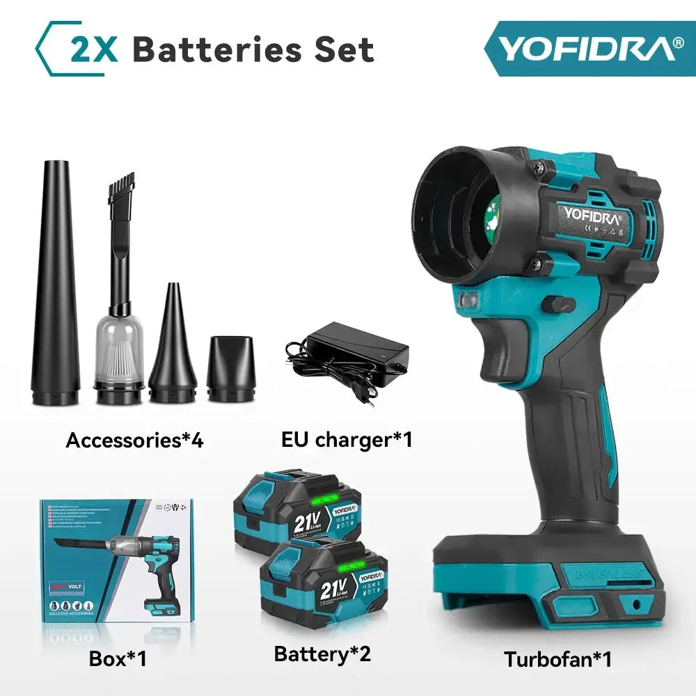 Souffleur aspirateur sans fil 18 V – moteur brushless - Avec 2 batteries / Allemagne - souffleur aspirateur sans fil 18V