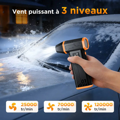 Souffleur dépoussiérant rechargeable 120 W – 3 vitesses - Noir / France - souffleur dépoussiérant rechargeable