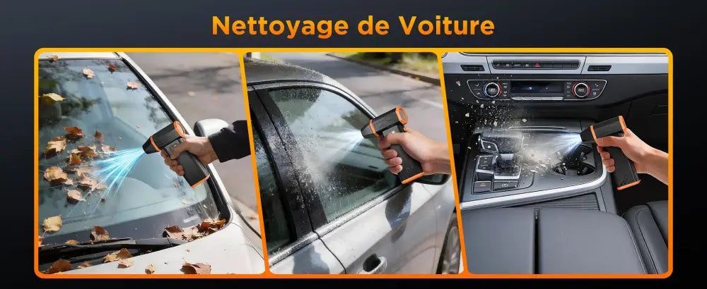 Souffleur dépoussiérant rechargeable 120 W – 3 vitesses - Noir / France - souffleur dépoussiérant rechargeable