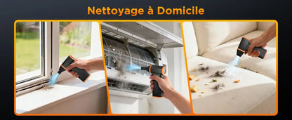 Souffleur dépoussiérant rechargeable 120 W – 3 vitesses - Noir / France - souffleur dépoussiérant rechargeable