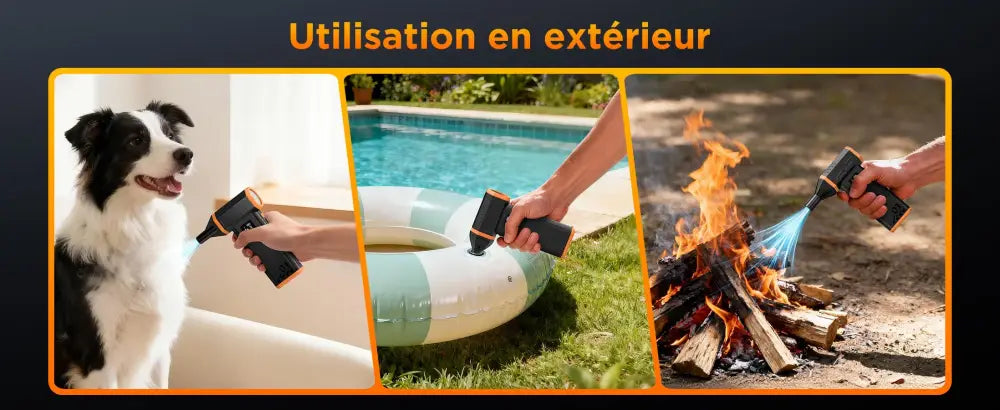 Souffleur dépoussiérant rechargeable 120 W – 3 vitesses - Noir / France - souffleur dépoussiérant rechargeable
