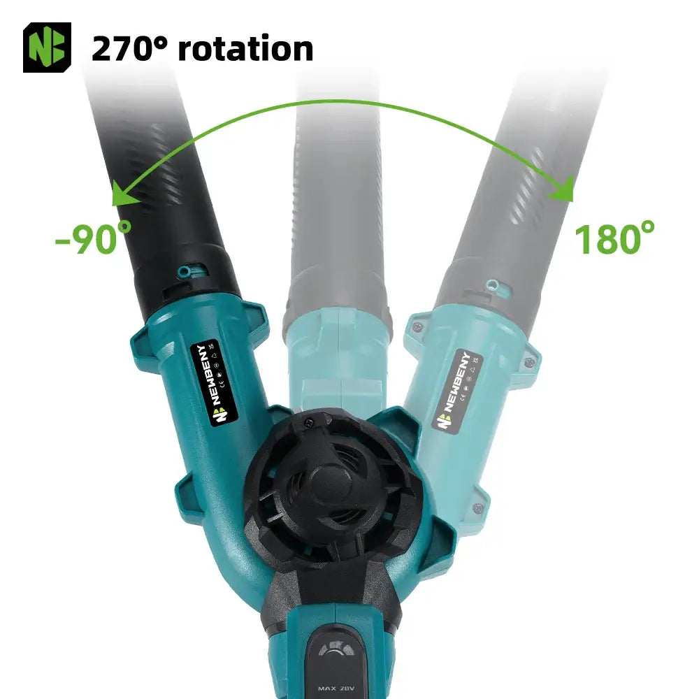 Souffleur Électrique Sans Fil 270° Rotation 3 Vitesses compatible Makita