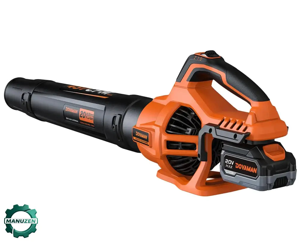 Souffleur sans fil 20 V 744 m³/h – batterie et chargeur - Orange / 1 batterie incluse / Allemagne - Souffleur sans fil