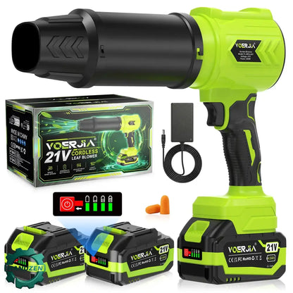 Souffleur sans fil 21 V 600 W – 2 batteries 4 Ah – Prise UE 220–240 V