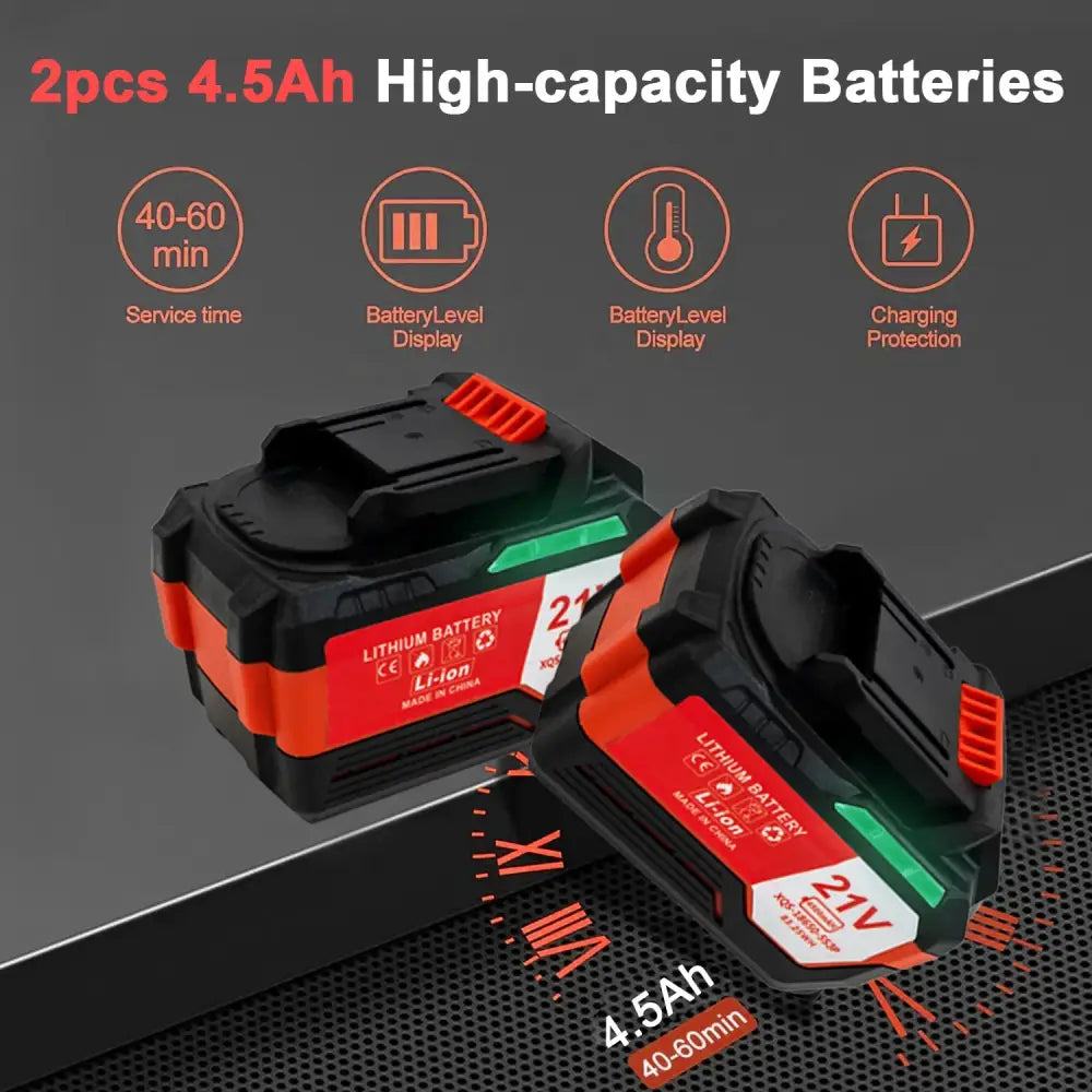Souffleur sans fil 500 CFM – 2 batteries 4,5 Ah - Kit 2 batteries 4,5 Ah / 500 CFM / France - Souffleur sans fil