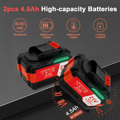 Souffleur sans fil 500 CFM – 2 batteries 4,5 Ah - Kit 2 batteries 4,5 Ah / 500 CFM / France - Souffleur sans fil