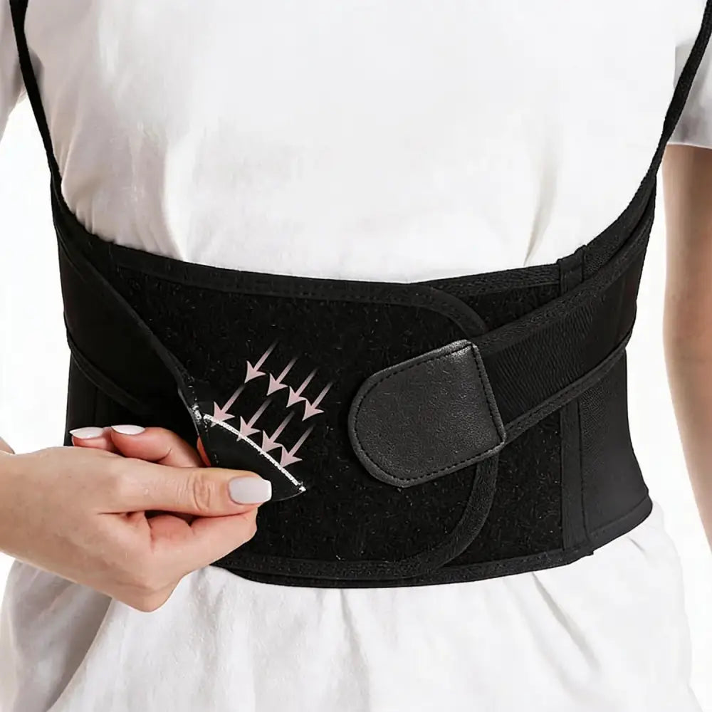 Soutien de posture réglable pour dos et épaules – noir – détail 2