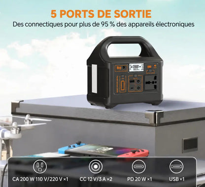 Station électrique Gaiaray 200 W – texte en français