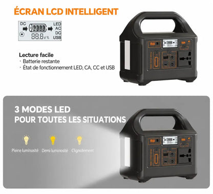 Station électrique Gaiaray 200 W – texte en français