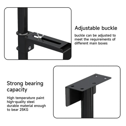 Support de boîtier PC sous bureau, rotatif à 360°