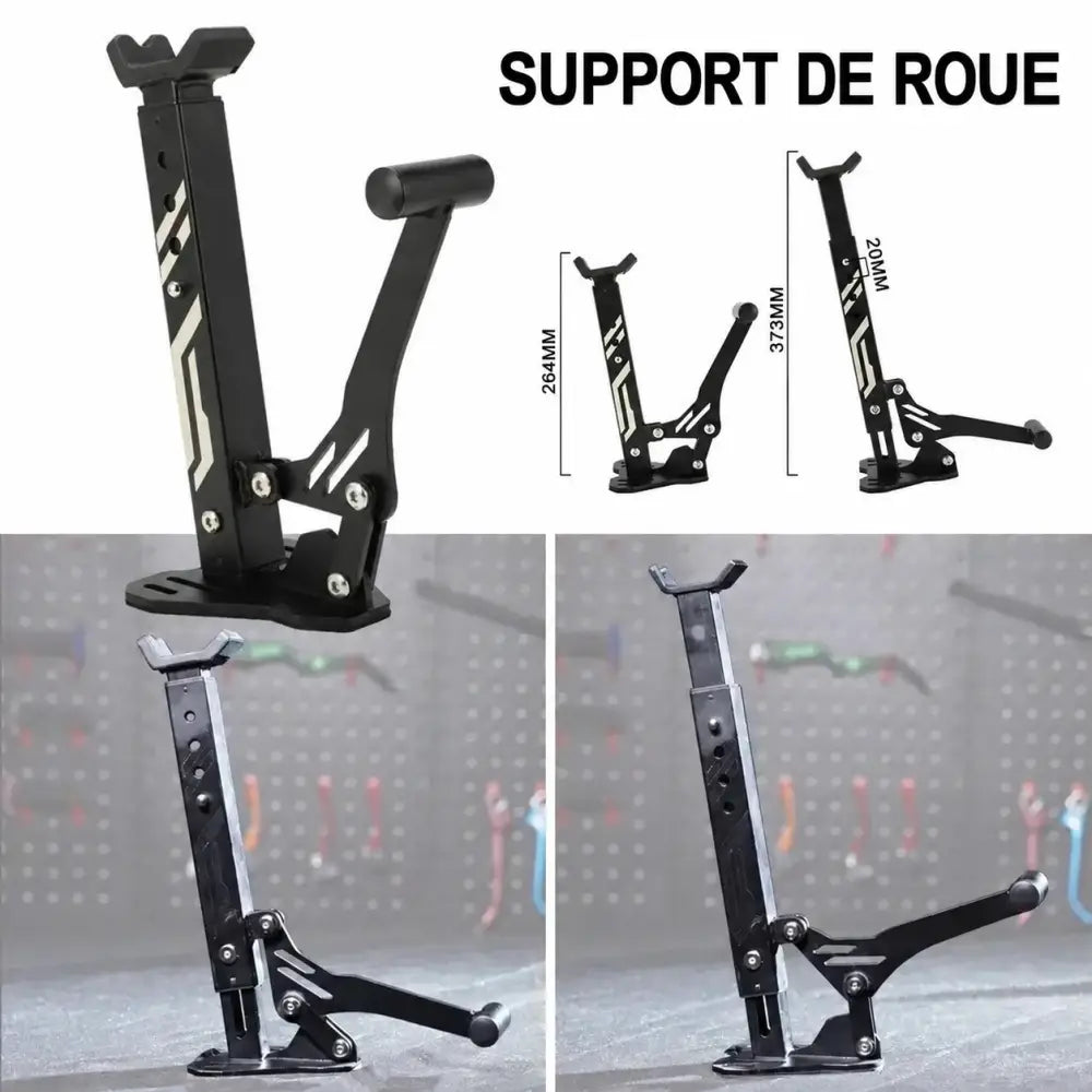 Support de roue moto – texte en français