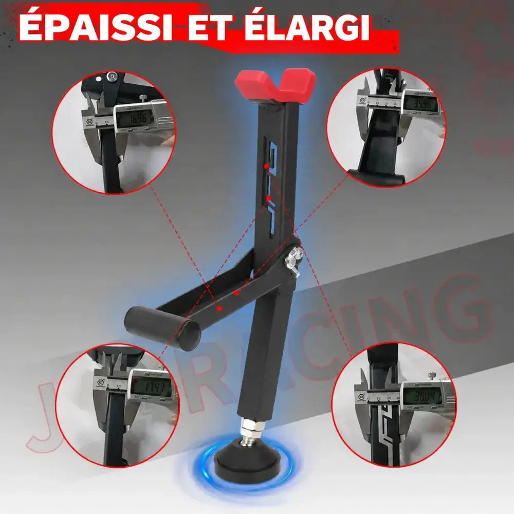 Support de roue moto – texte en français