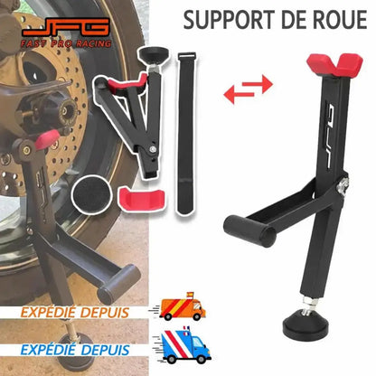 Support de roue moto – texte en français