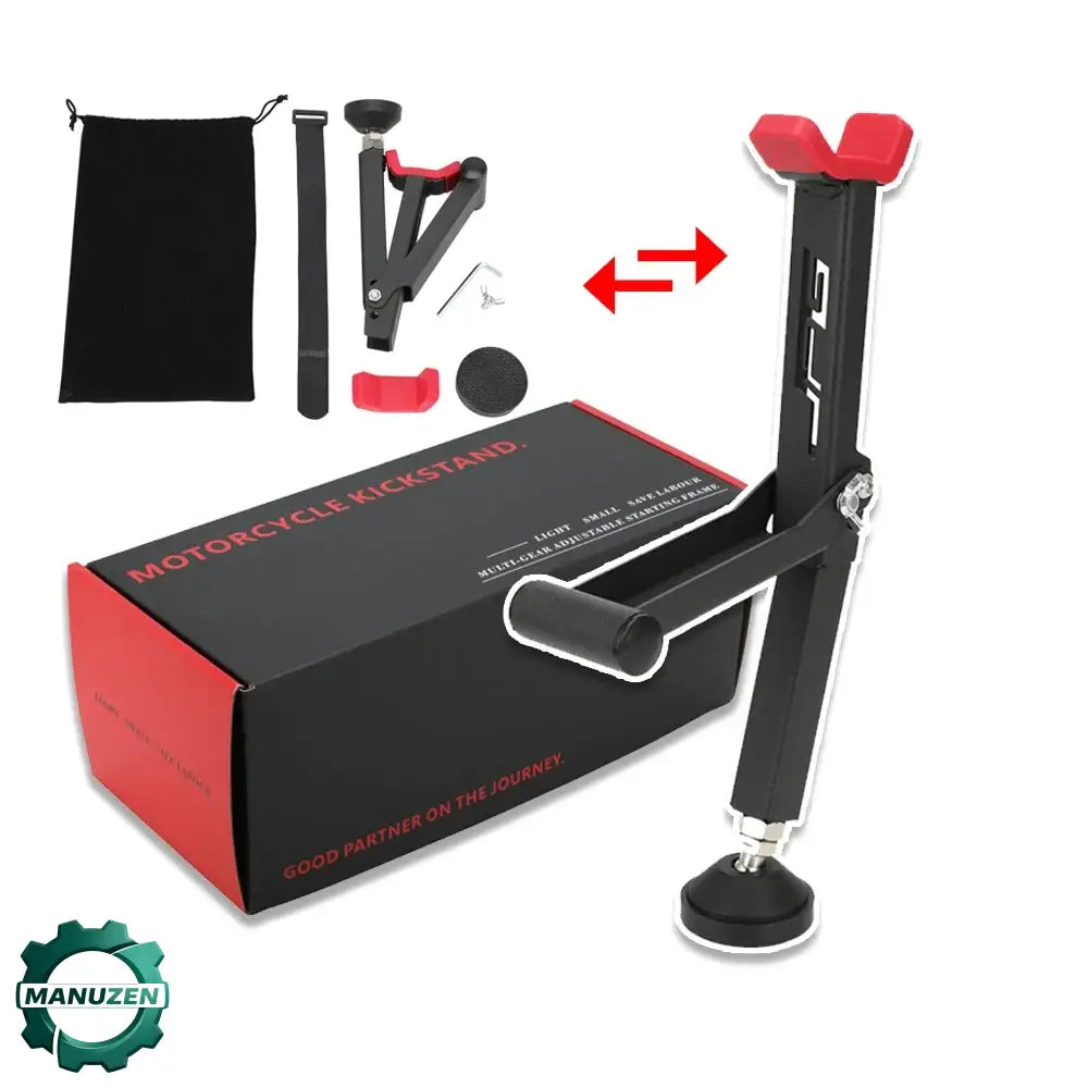 Support de levage moto portable – modèles A et B - Modèle A, rouge / Stock Central - support levage moto portable