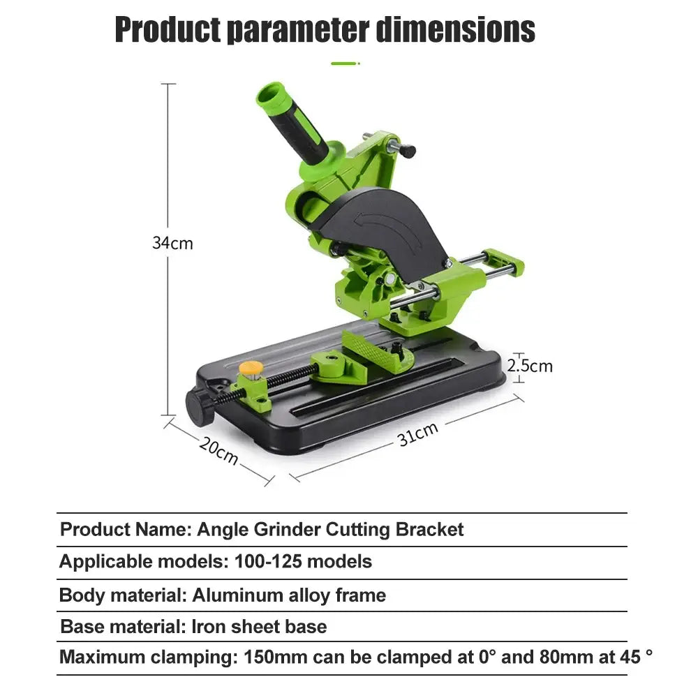 Support de meuleuse d’angle 100/115/125 mm – coupe réglable à 45° - Support pour meuleuse 100/115/125 mm / Pologne