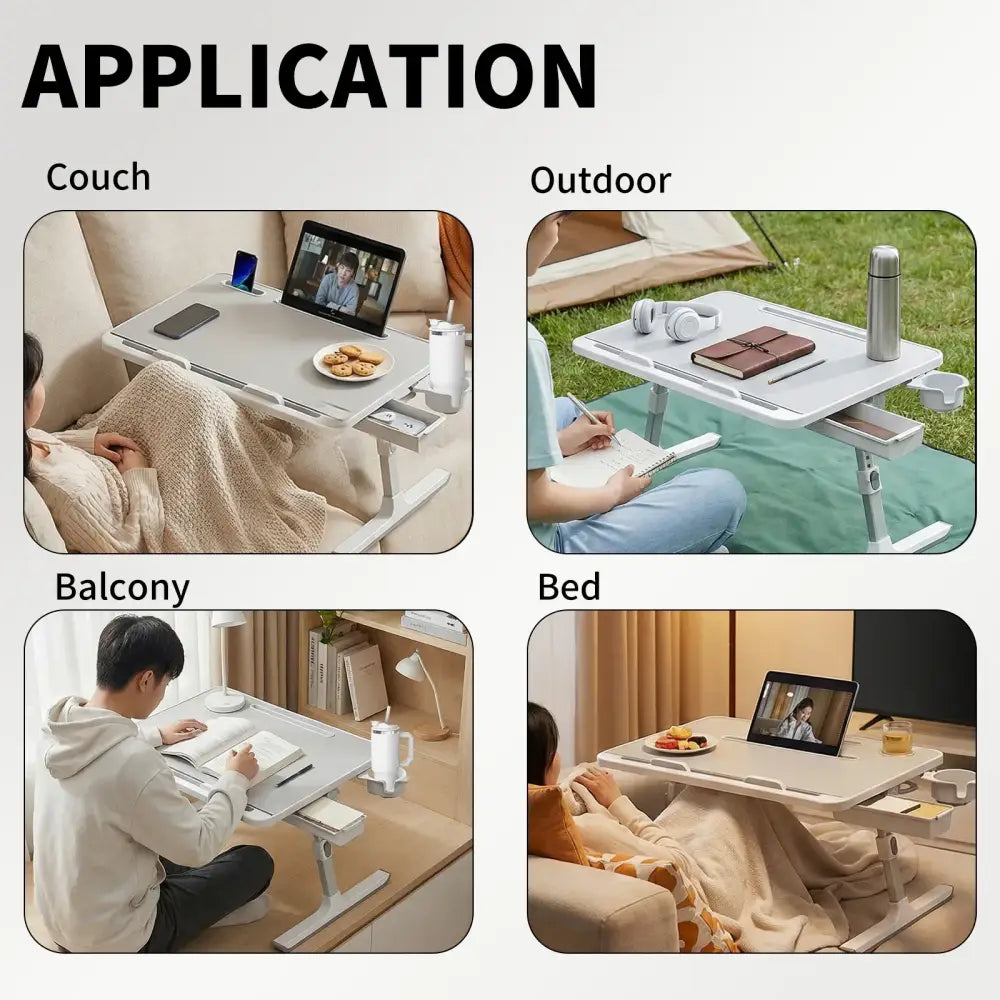 Support d’ordinateur portable pliable et réglable pour canapé