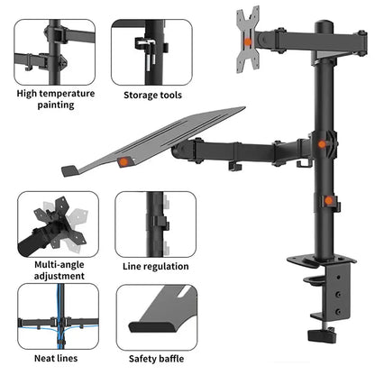 Support moniteur universel 27 pouces, rotation à 90°