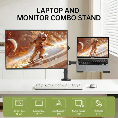 Support moniteur universel 27 pouces, rotation à 90°