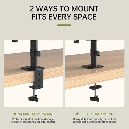 Support moniteur universel 27 pouces, rotation à 90°