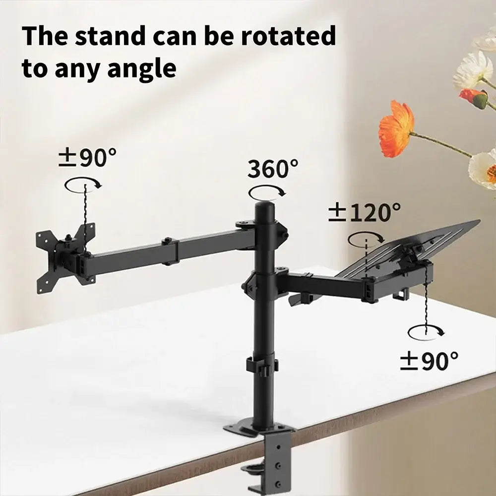 Support moniteur universel 27 pouces, rotation à 90°
