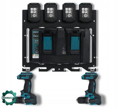 Support mural outils et batteries – compatible Makita 18 V - Depuis la Pologne - support mural batteries Makita 18 V