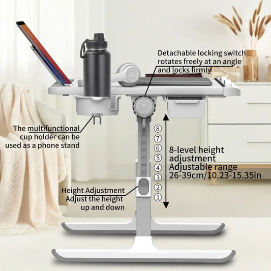 Support Ordinateur Portable Pliable et Réglable Pour Canapé