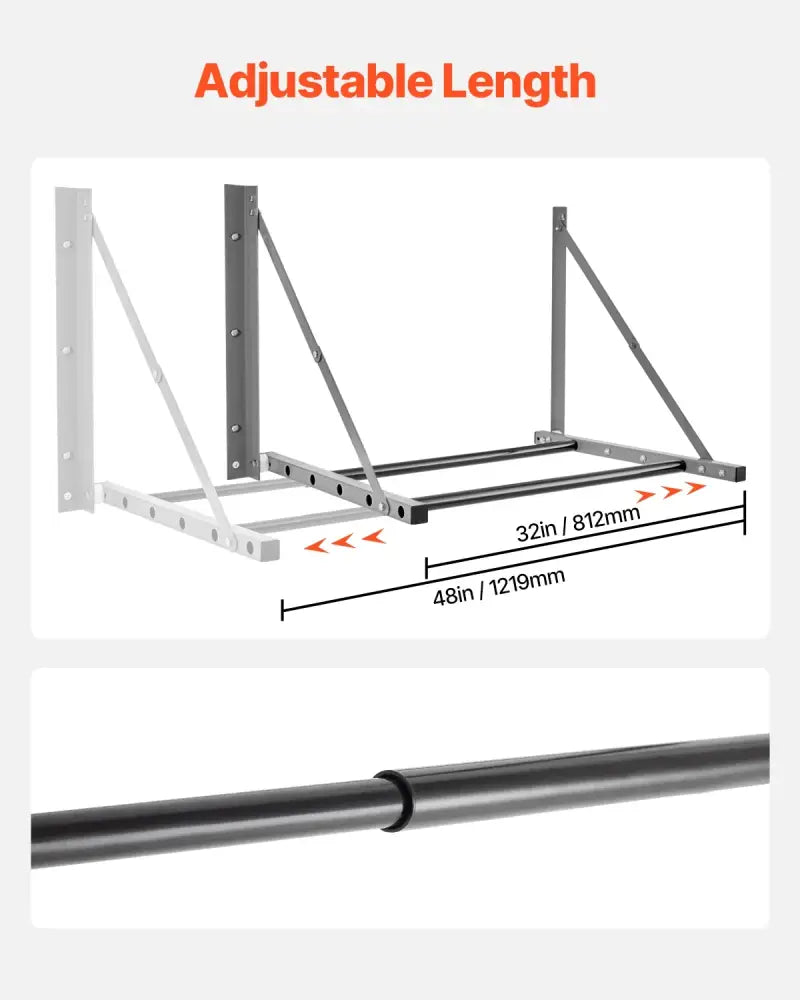 Support pneus mural réglable 81–122 cm – fixe ou pliable - support pneus mural réglable