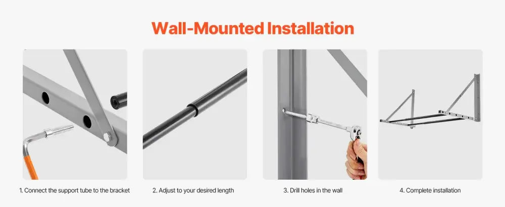 Support pneus mural réglable 81–122 cm – fixe ou pliable - support pneus mural réglable
