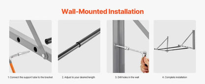 Support pneus mural réglable 81–122 cm – fixe ou pliable - support pneus mural réglable