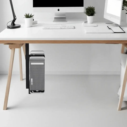 Support Pour Boîtier PC Sous Le Bureau Rotation 360 Degrés Et Ajustable