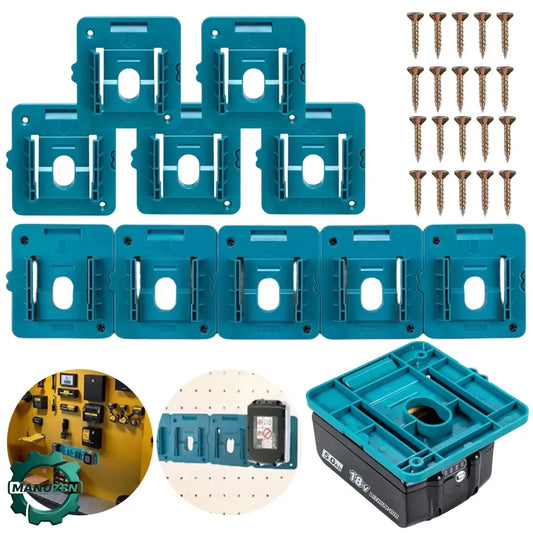 Supports batteries compatibles Makita 18 V – lot de 10 - Depuis la Pologne - support mural batterie Makita 18 V