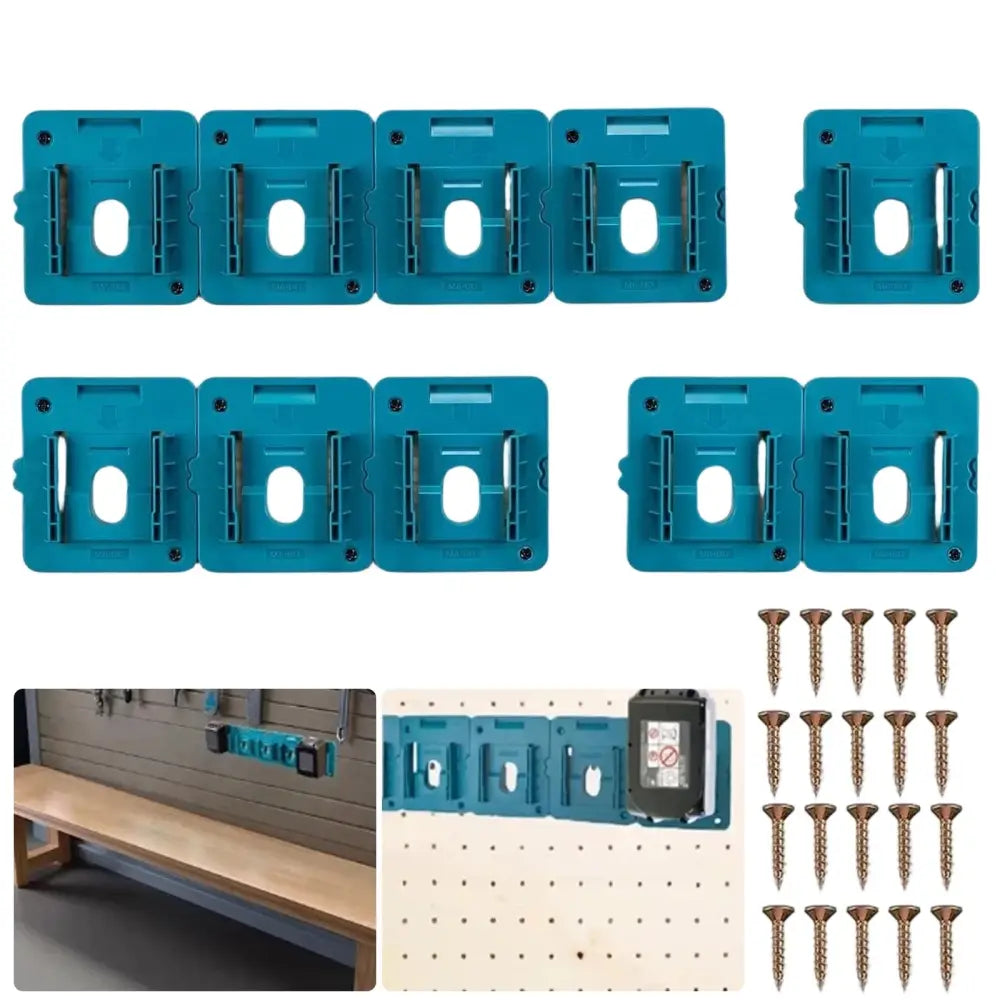 Supports batteries compatibles Makita 18 V – lot de 10 - Depuis la Pologne - support mural batterie Makita 18 V